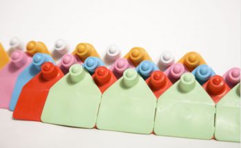 M9 blanco vrouwelijk oormerkdeel per 100 stuks